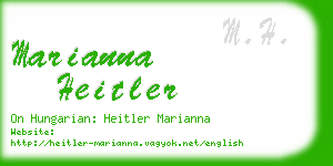 marianna heitler business card